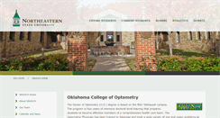 Desktop Screenshot of optometry.nsuok.edu