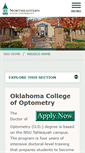 Mobile Screenshot of optometry.nsuok.edu