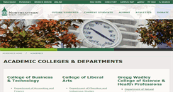 Desktop Screenshot of academics.nsuok.edu
