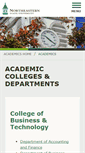 Mobile Screenshot of academics.nsuok.edu